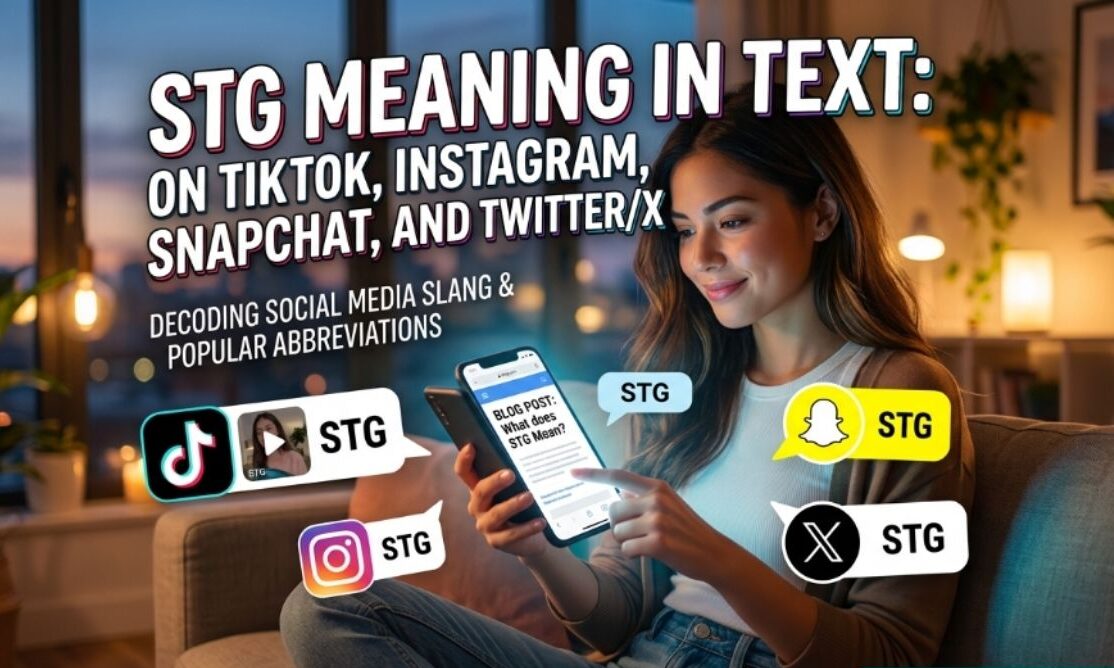 STG meaning in text on TikTok Instagram Snapchat and Twitter X shown in social media chat examples