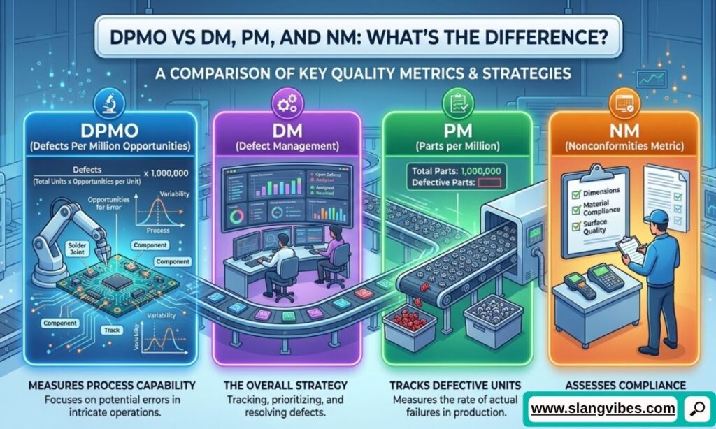 DPMO vs DM, PM, and NM comparison showing differences in texting abbreviations and online messaging terms (2026)