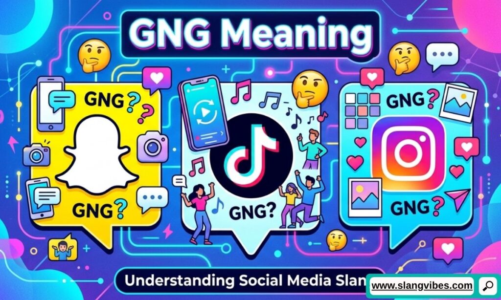 GNG meaning on Snapchat TikTok and Instagram explained with social media chat examples and texting slang usage