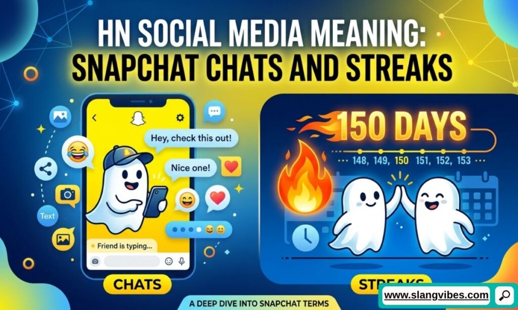 HN meaning Snapchat chats and streaks explained social media slang 2026 guide