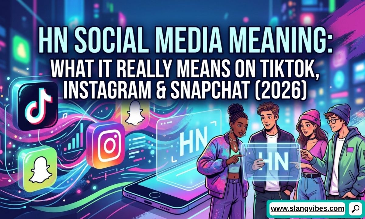 HN Social Media Meaning explained for TikTok Instagram Snapchat 2026 with slang and chat abbreviation guide