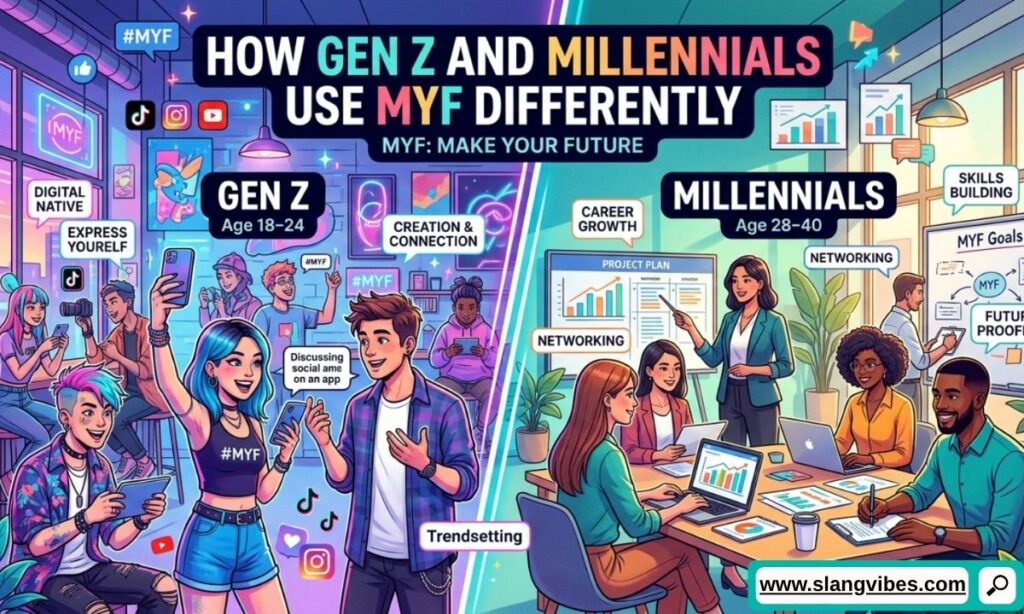 How Gen Z and Millennials use MYF differently in text messages social media chats and online slang