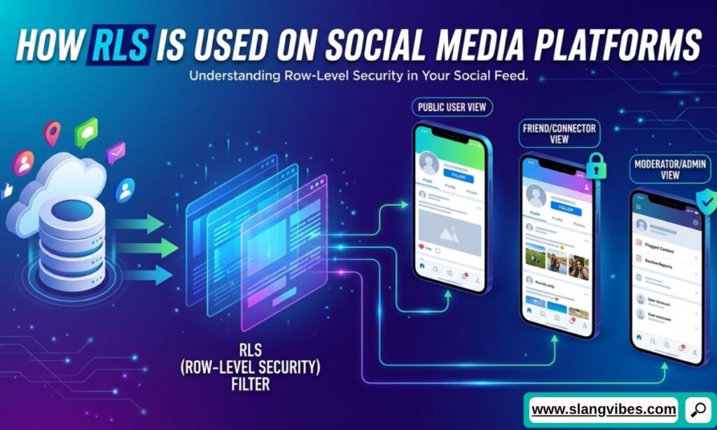 How RLS is used on social media platforms including TikTok, Instagram, Snapchat, and online chats