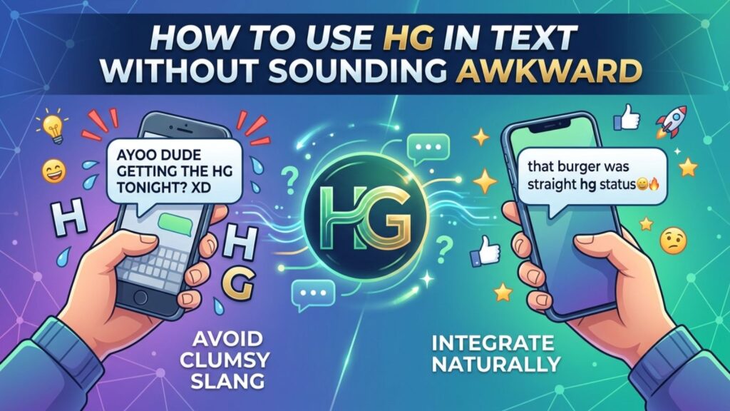 How to use HG in text naturally — visual guide showing correct slang usage examples for confident digital messaging 2026

