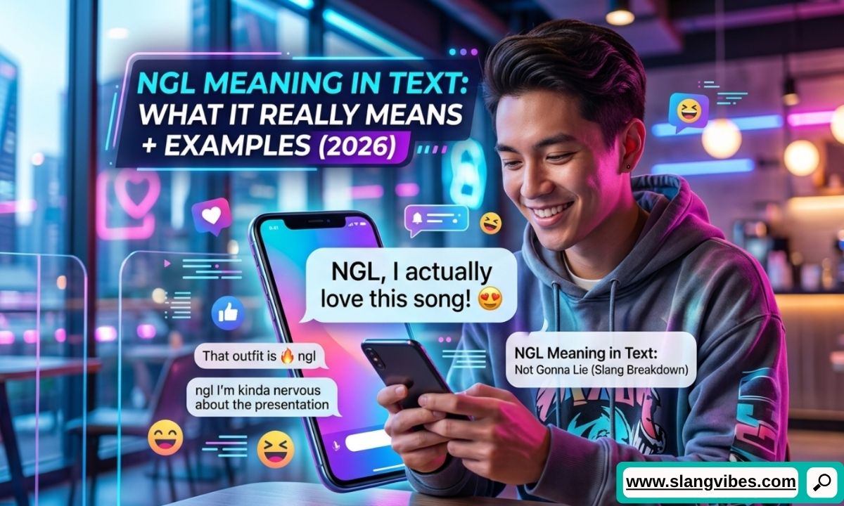 NGL Meaning in Text explained with chat examples and social media messaging concept (2026)