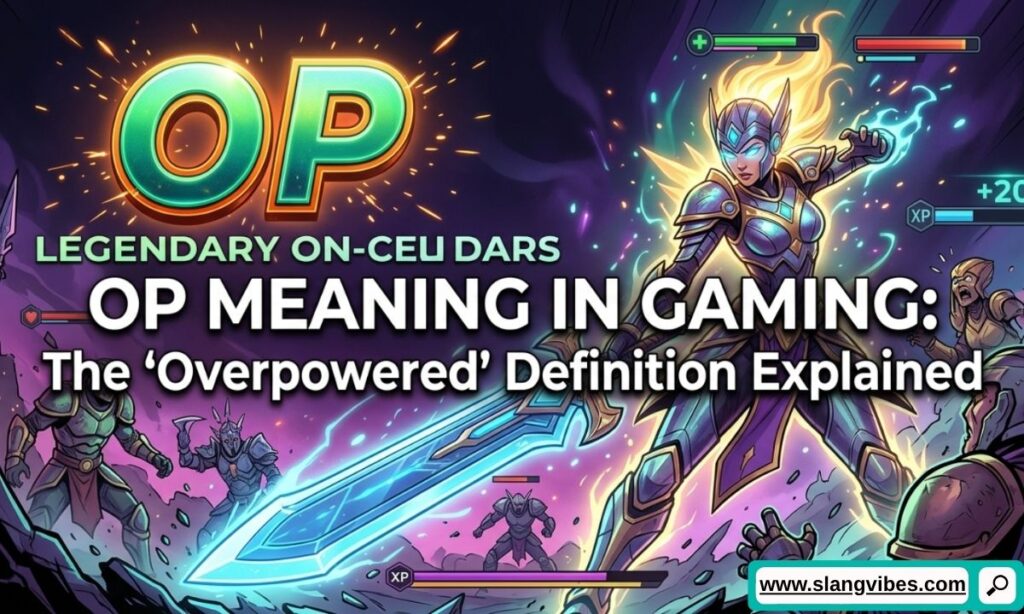 OP meaning in gaming explained as overpowered with gameplay examples from multiplayer and online games