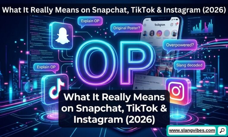 OP meaning in text explained on Snapchat, TikTok, Instagram, and online chats with messaging app icons