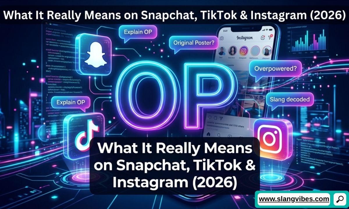 OP meaning in text explained on Snapchat, TikTok, Instagram, and online chats with messaging app icons