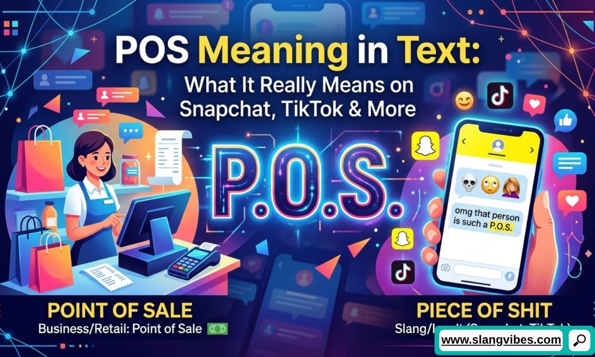 POS Meaning in Text explained on Snapchat, TikTok, Instagram, and messaging apps with slang examples