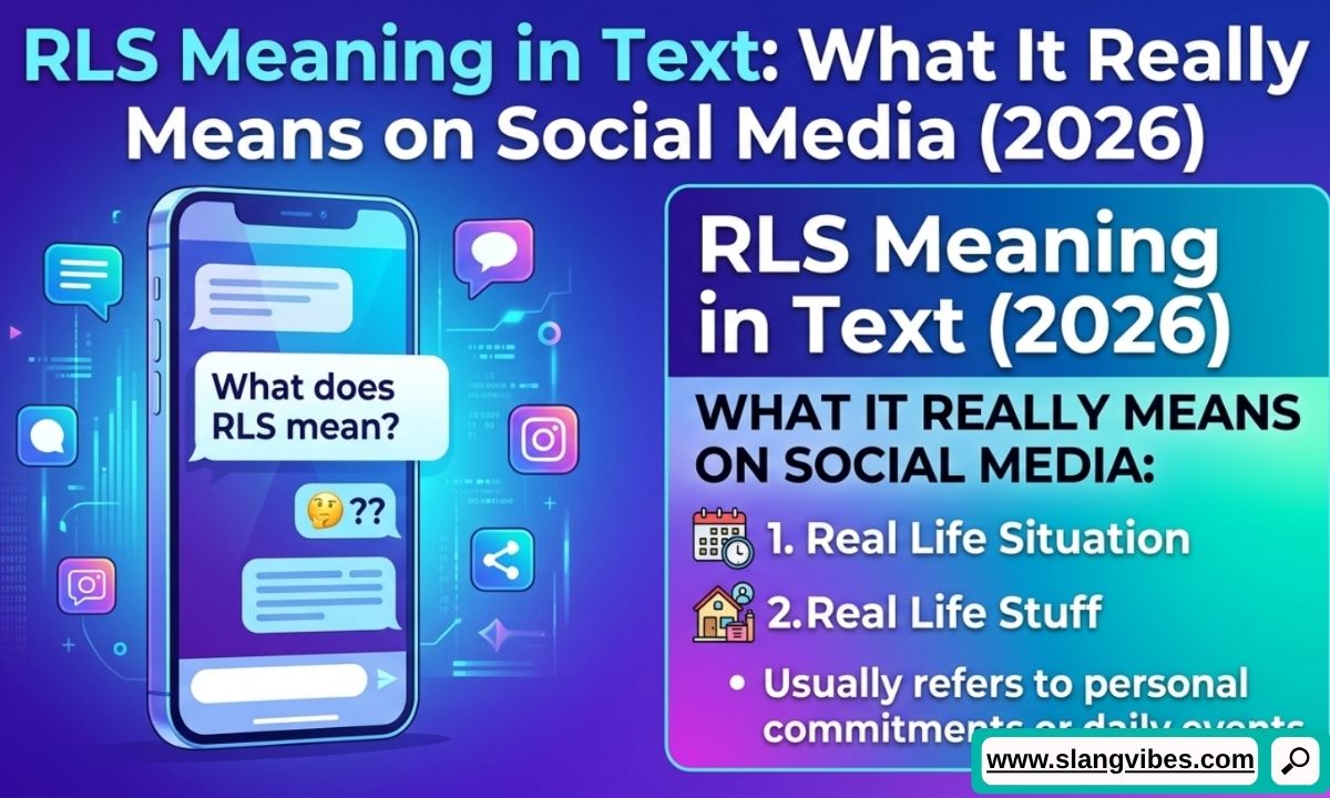 RLS Meaning in Text explained with social media messages, texting slang, and online chat examples