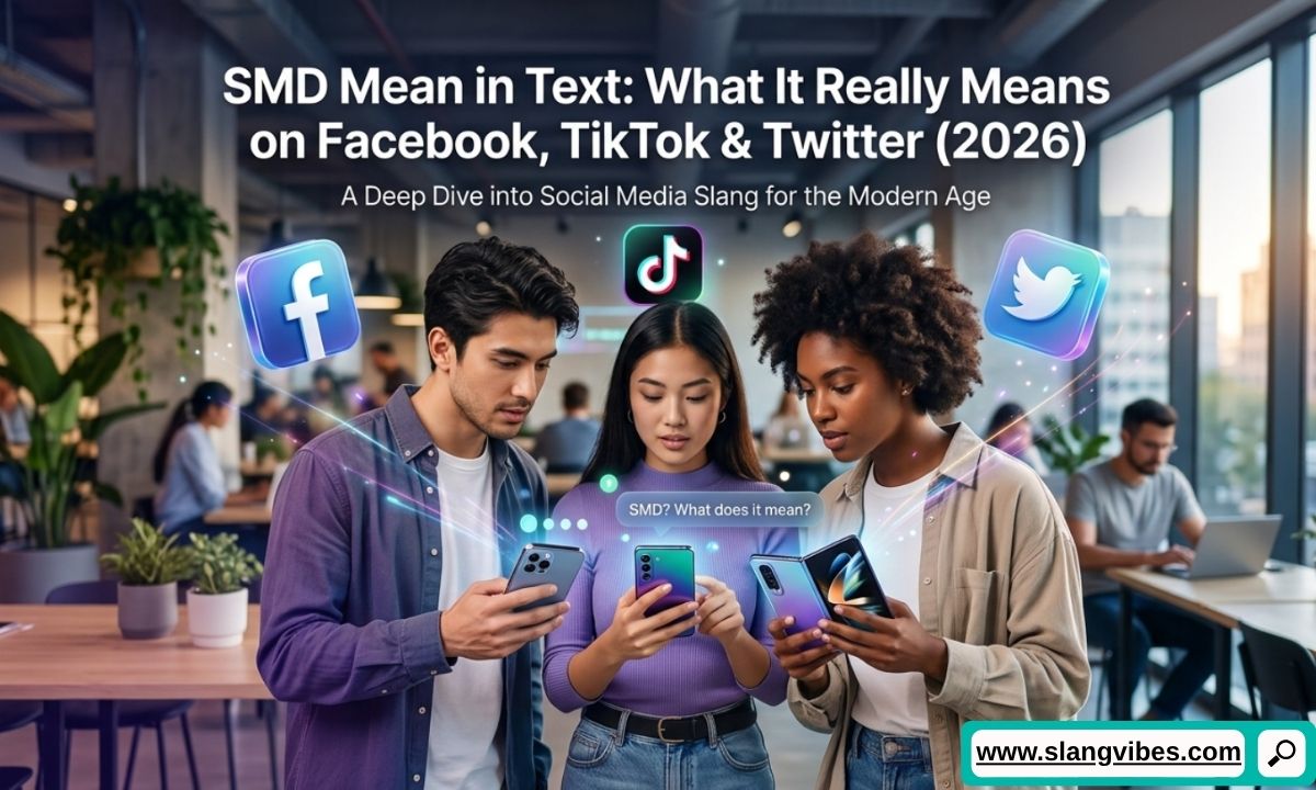SMD Mean in Text explained with examples from Facebook, TikTok, and Twitter chats and social media slang (2026)