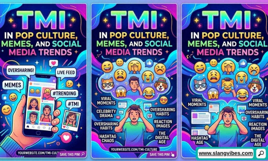 TMI in pop culture memes and social media trends across TikTok Instagram and viral online conversations
