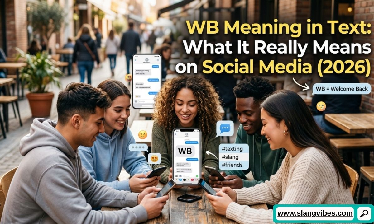 WB Meaning in Text explained with social media chats, texting slang, and online messaging examples