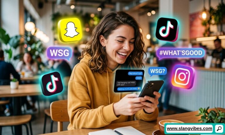 WSG Mean in Text explained on Snapchat, TikTok, Instagram, and WhatsApp with texting examples and slang meanings