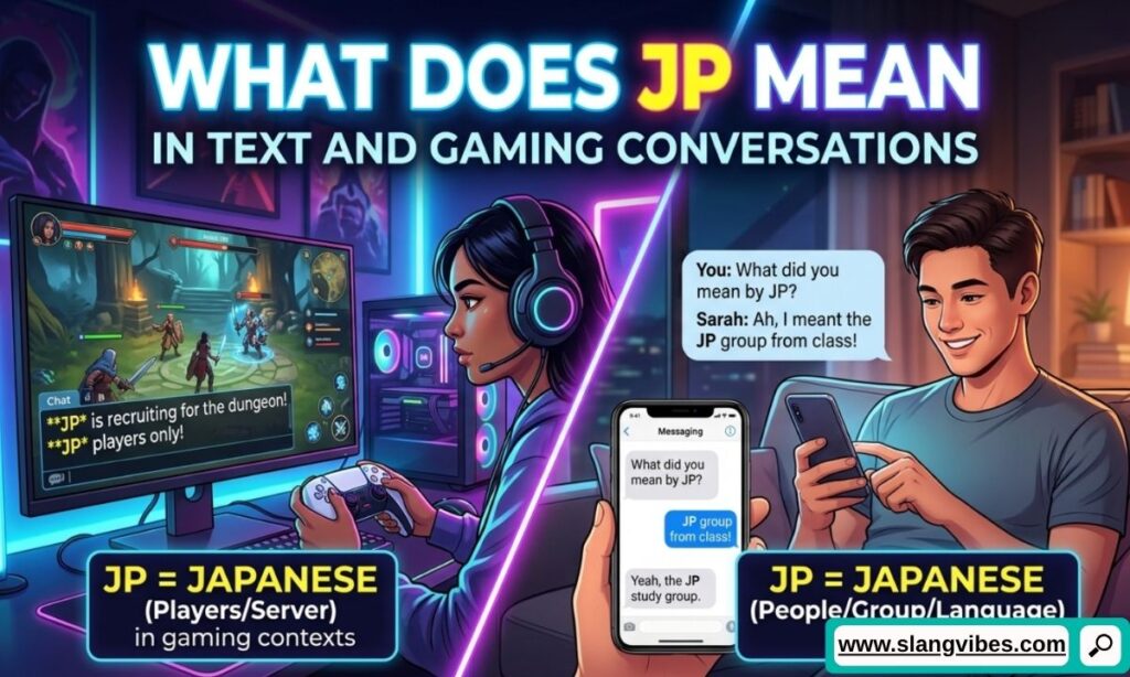What Does JP Mean in Text and Gaming Conversations shown in chat messages and online multiplayer game discussions