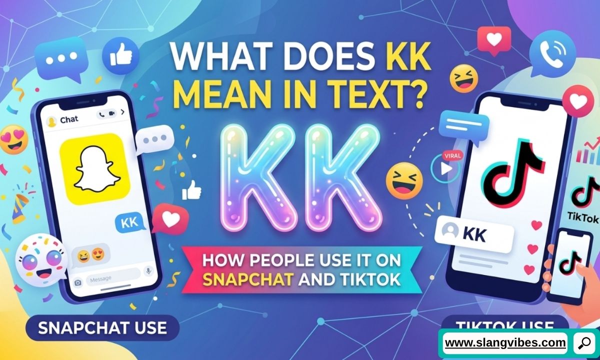 What Does KK Mean in Text on Snapchat and TikTok chat conversation example