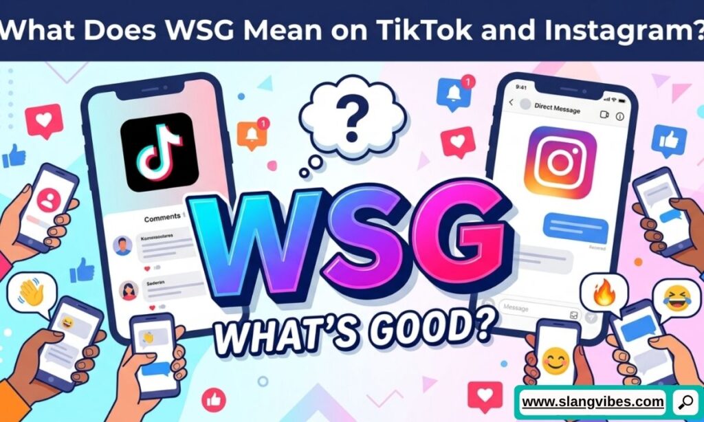 WSG meaning on TikTok and Instagram explained with chat examples, social media slang, and texting abbreviations