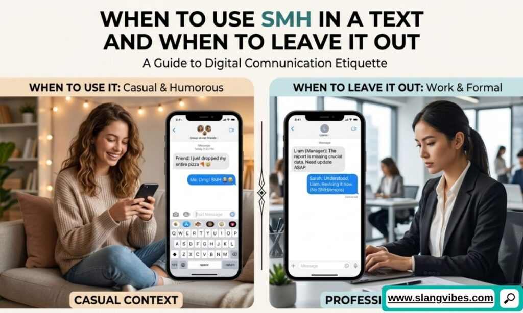 When to use SMH in a text message and when to avoid it in online chats and social media conversations