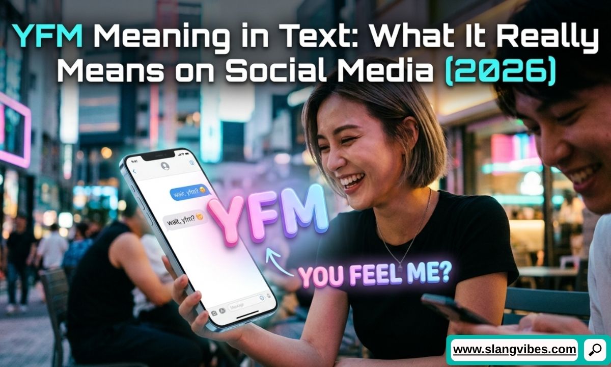 YFM Meaning in Text explained on social media with smartphone chat messages and modern texting slang examples