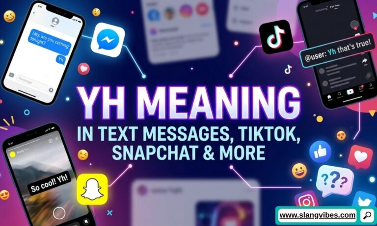 YH meaning in text messages shown in WhatsApp, TikTok, Snapchat, and social media chat conversations