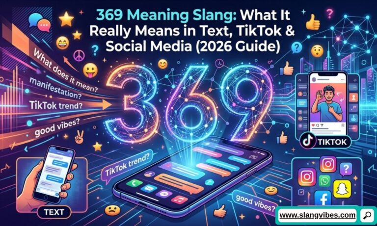 369 Meaning Slang explained with texting, TikTok, Snapchat, and social media examples in a modern digital conversation.