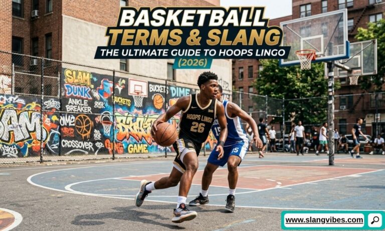 Basketball terms slang guide showing popular hoops lingo, basketball phrases, and court vocabulary for 2026 players and fans.