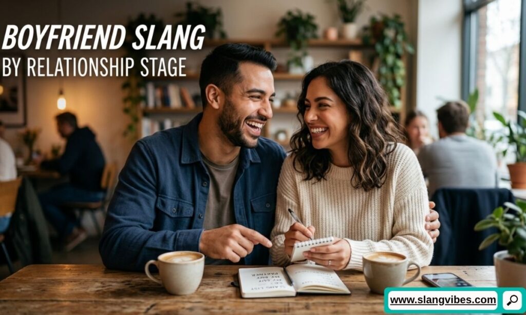 Boyfriend slang by relationship stage from talking phase to serious relationship with modern dating terms