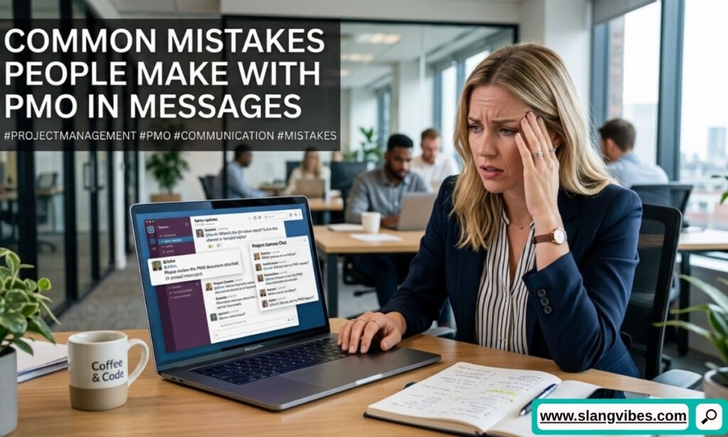 Common mistakes people make with PMO in messages, text chats, and social media slang explained