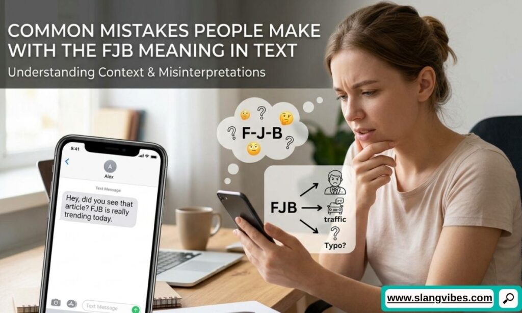 Common mistakes people make with the FJB meaning in text, including misuse, misunderstanding, and social media context.