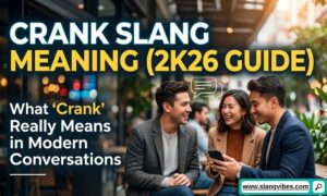 Crank slang meaning explained in modern text messages, social media chats, and Gen Z online conversations (2K26 guide)