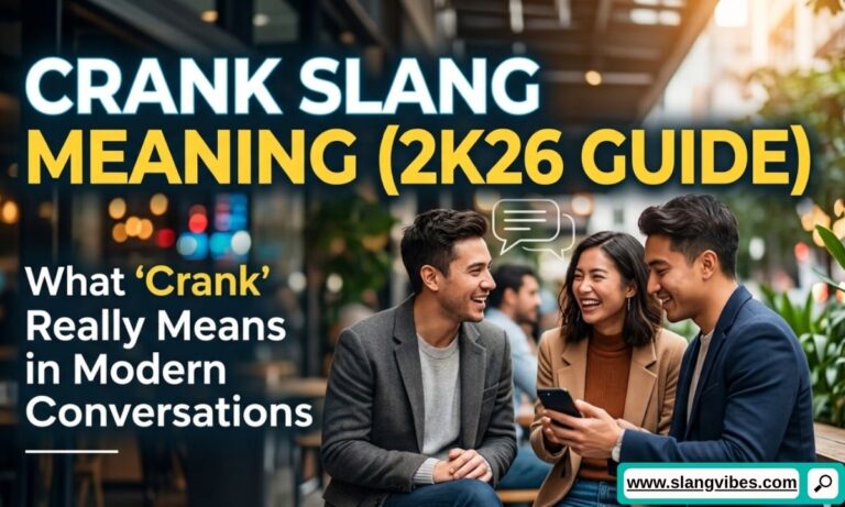 Crank slang meaning explained in modern text messages, social media chats, and Gen Z online conversations (2K26 guide)