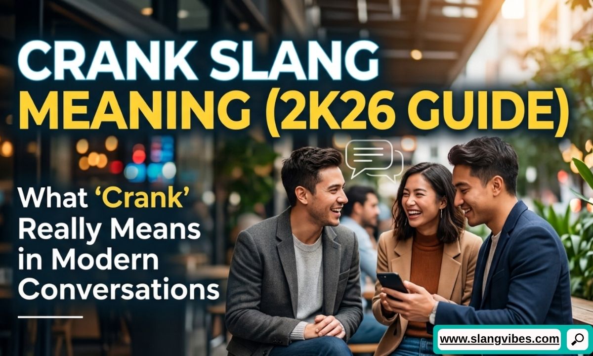 Crank slang meaning explained in modern text messages, social media chats, and Gen Z online conversations (2K26 guide)