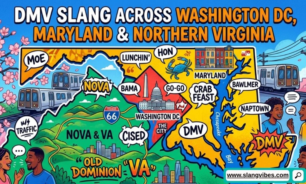 DMV slang across Washington DC, Maryland, and Northern Virginia with popular local words and modern street expressions.