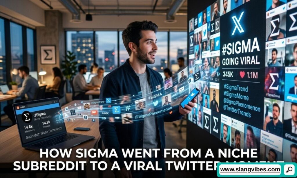 Sigma slang evolution from niche subreddit discussions to viral Twitter memes and Gen Z social media culture