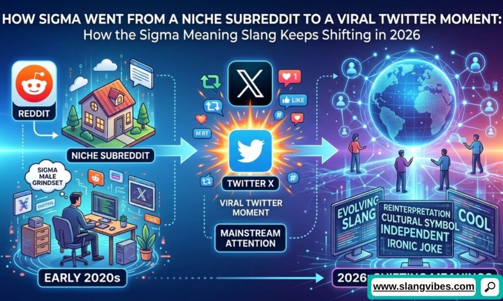 Sigma meaning slang evolving in 2026 across TikTok, X, Instagram, memes, and Gen Z internet culture
