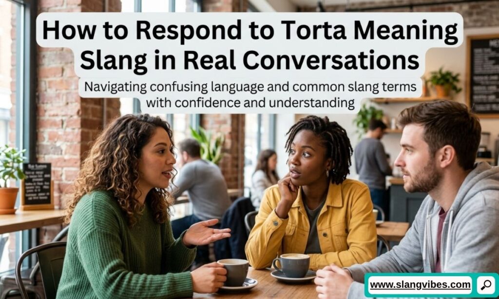 How to respond to Torta meaning slang in chats, TikTok comments, and real conversations with Gen Z examples.