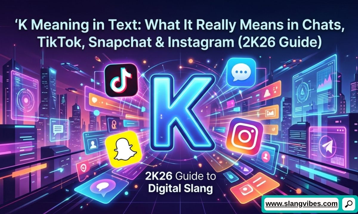 K Meaning in Text explained with chat examples on TikTok, Snapchat, Instagram, and texting conversations