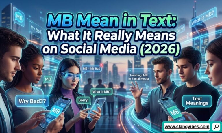 MB Mean in Text explained with My Bad meaning, social media chat examples, and texting slang used on TikTok and Instagram.
