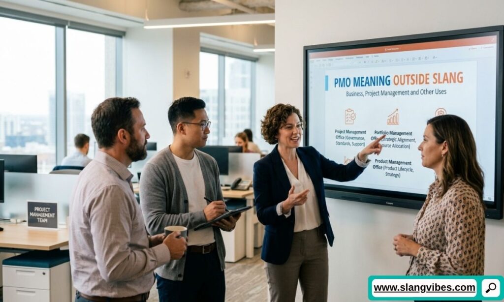PMO meaning outside slang including business, project management, and workplace abbreviations explained