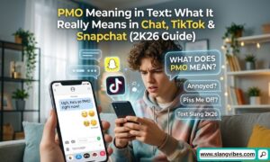 PMO Meaning in Text explained with chat messages, TikTok, Snapchat, and social media slang examples (2K26 Guide)
