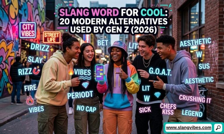 Slang word for cool with 20 modern Gen Z alternatives, trending 2026 internet slang and popular teen expressions