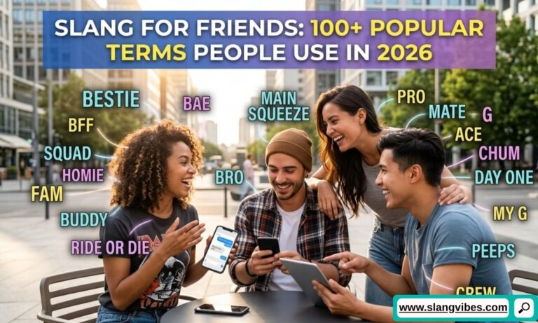 Slang for friends with popular nicknames, Gen Z terms, and modern friendship expressions used in chats and social media.