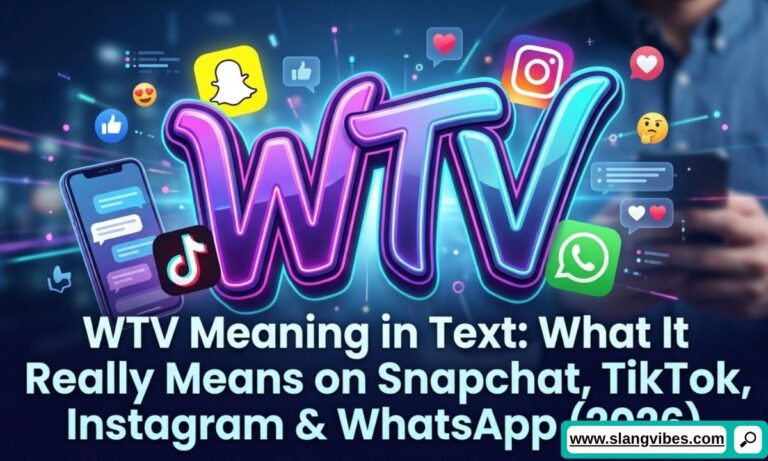 WTV meaning in text on Snapchat, TikTok, Instagram, and WhatsApp chat with Gen Z texting abbreviation examples