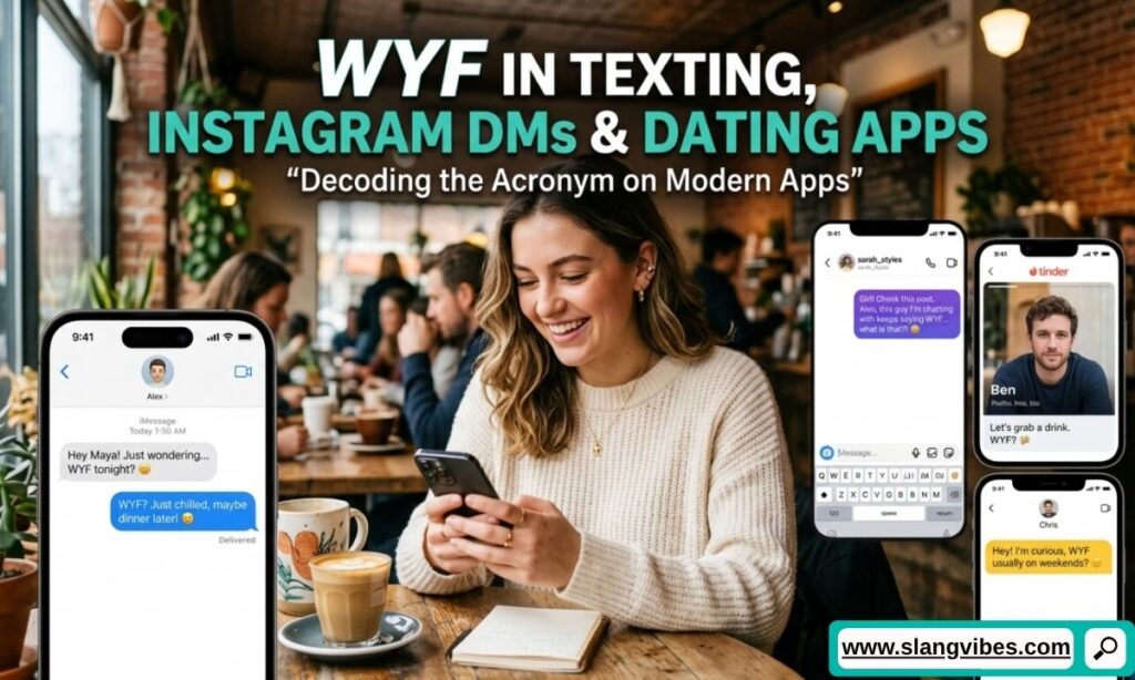 WYF meaning in texting, Instagram DMs, and dating apps with real chat examples and modern slang usage