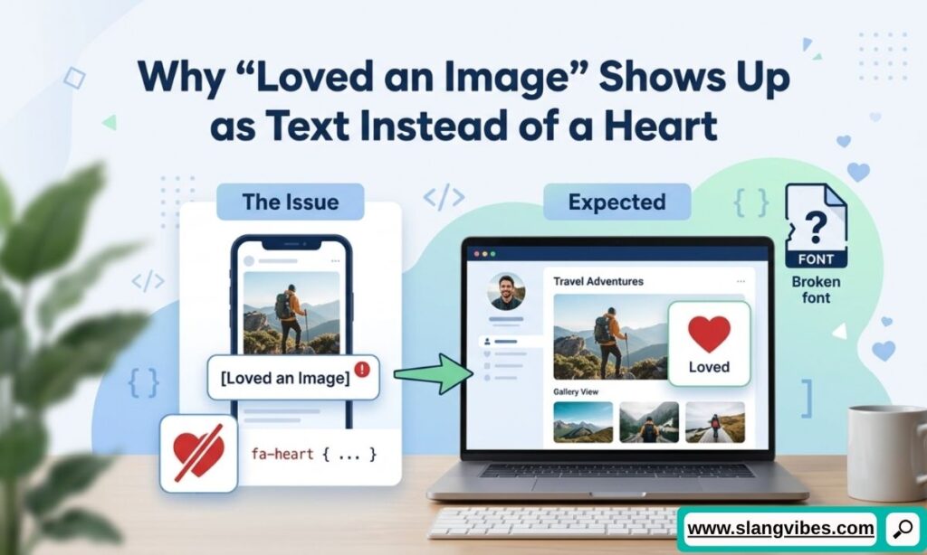 Why Loved an Image shows as text instead of a heart in iPhone Messages, SMS, Android, and social media chats
