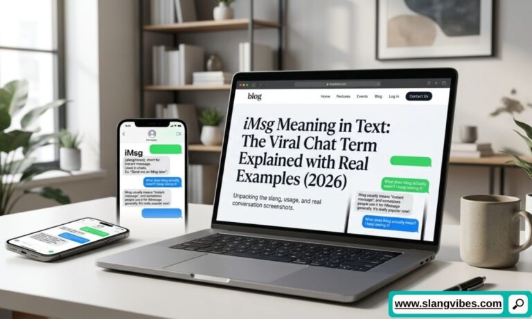 iMsg meaning in text shown in a smartphone chat with real messaging examples and texting slang explained (2026)