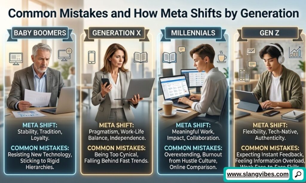 Common Meta slang mistakes and how Gen Z, Millennials, and older generations use Meta differently online