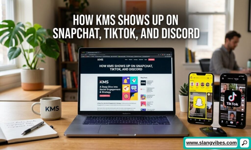 KMS meaning on Snapchat, TikTok, and Discord with chat examples, Gen Z slang, and social media messaging guide