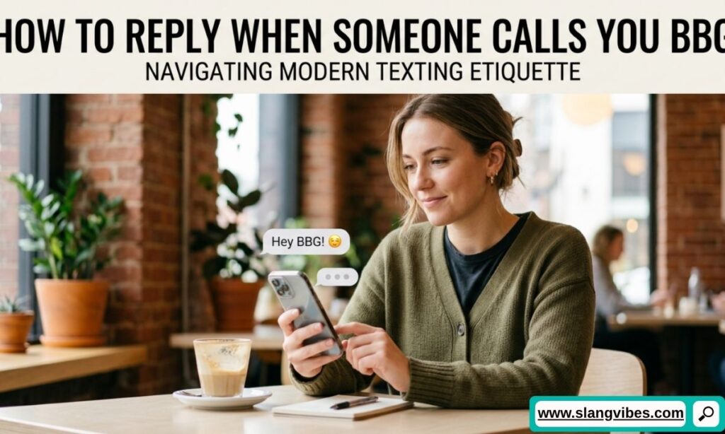 How to reply when someone calls you BBG in a text message with friendly and flirty responses