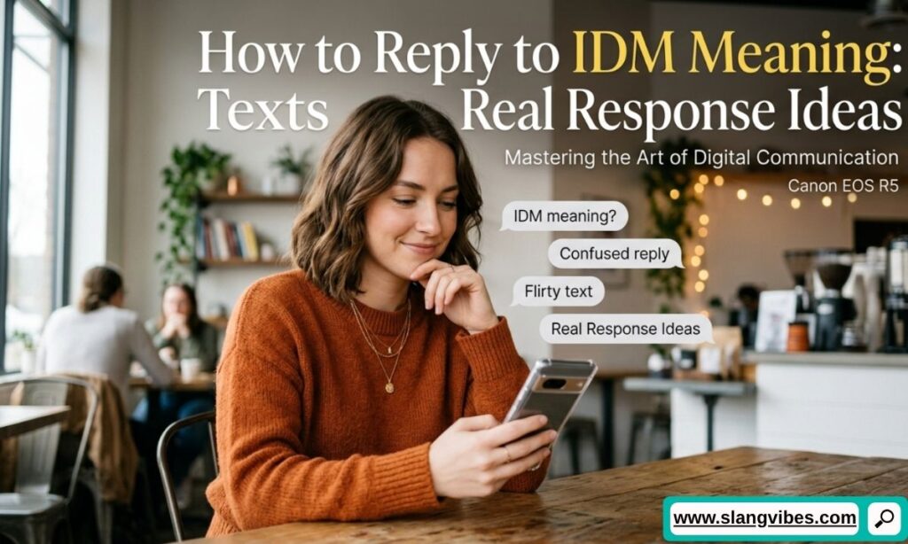 How to reply to IDM texts with real response examples for chats, social media, and online conversations (2026)